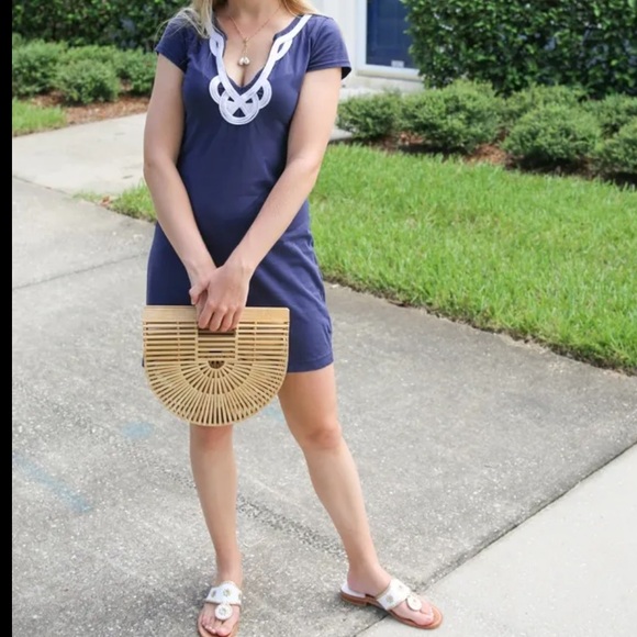 Lilly Pulitzer Navy Cotton Brewster Dress - Picture 5 of 5